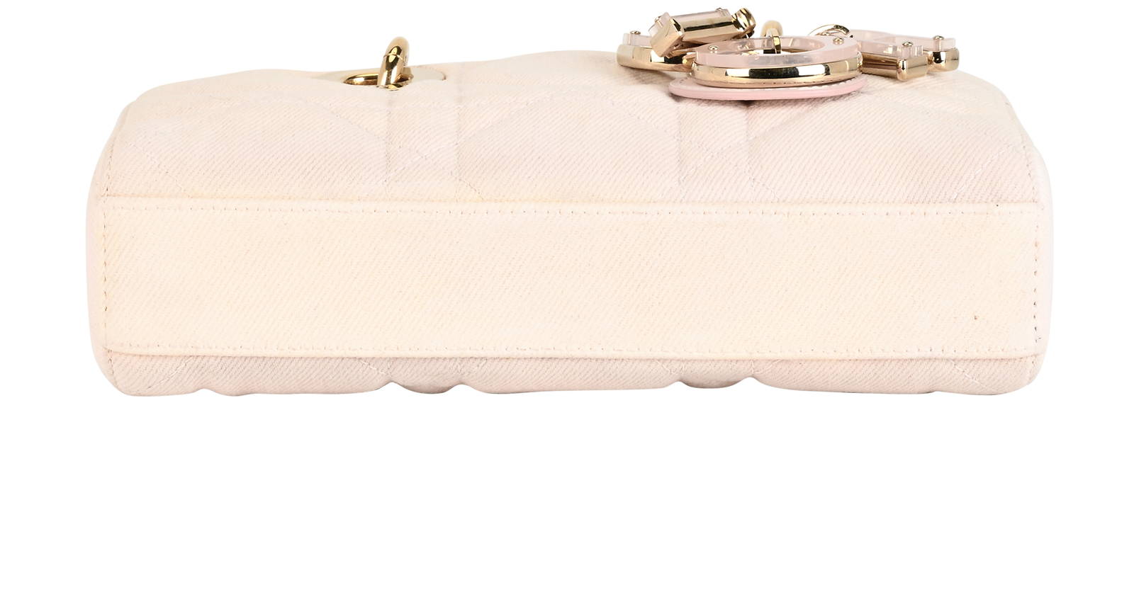 Mini  Lady D-Joy, &pound;1,900, Handbags, Pink, Denim/Leather, Top view